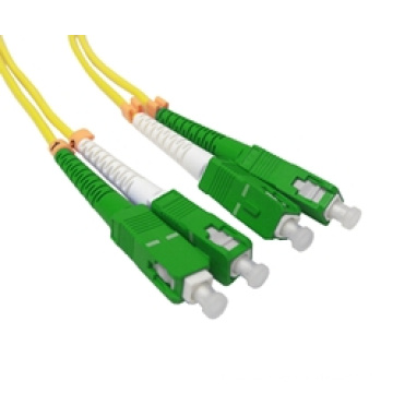 Cable de conexión de fibra óptica dúplex Sc / APC a Sc / APC